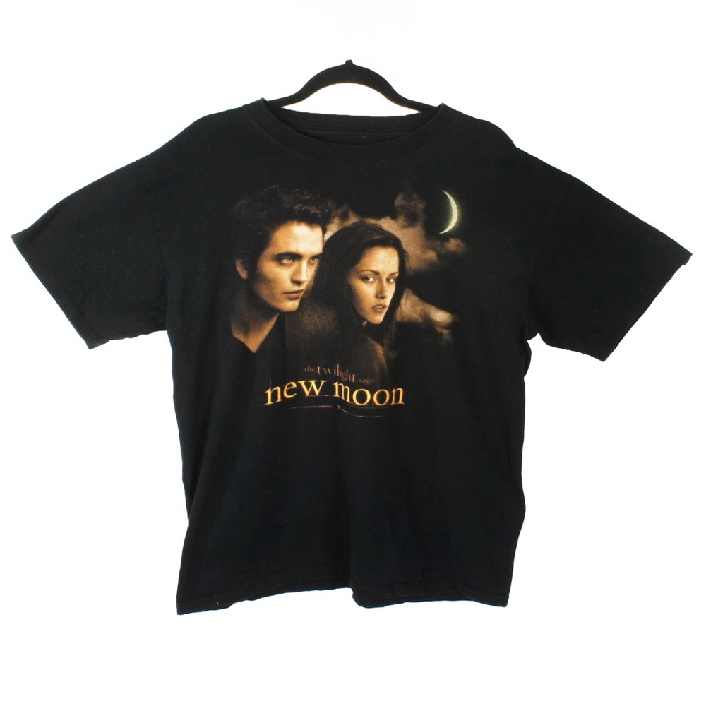 Rare Vintage Twilight New Moon Bella Movie Promo Black Short Sleeve Shirt 2009